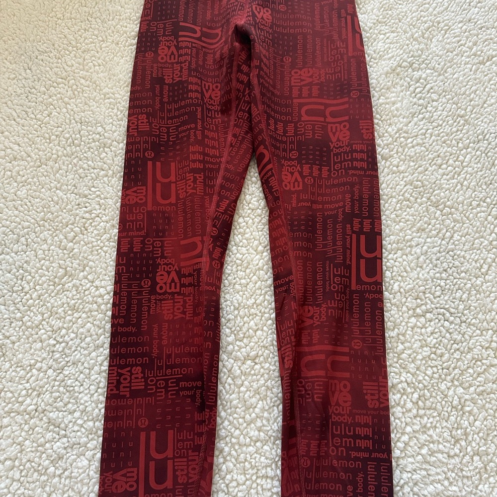 Red Kids Leggings
